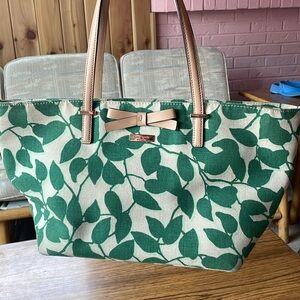 Kate Spade New York-Shoulder Bag-South Poplar Street Francis Green Leaves
